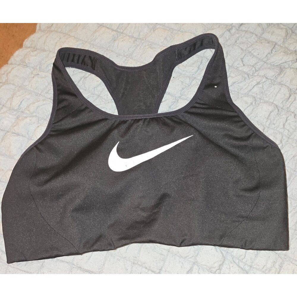 Nike Victory Shape Sports Bra Womens Sz. L Black Dri-FIT High Support